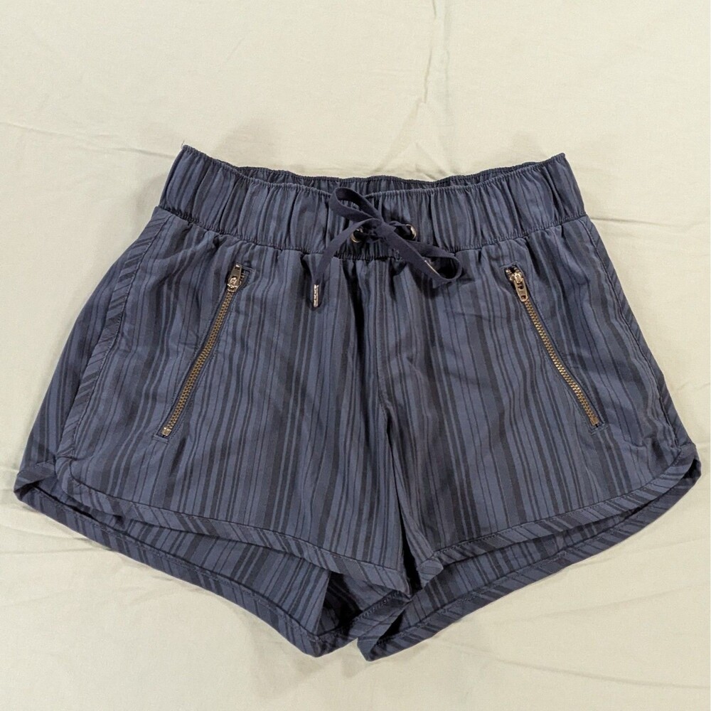 Athleta Shorts Womens XXS Elastic Waist Drawstring Zip Pockets Shorts